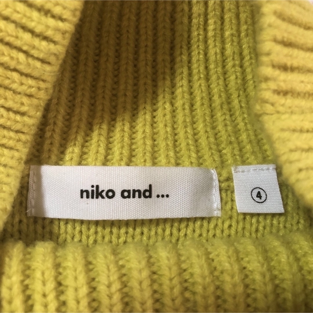 niko and...(ニコアンド)のMY 様専用！niko and のニットセーター　イエロー　M〜L レディースのトップス(ニット/セーター)の商品写真