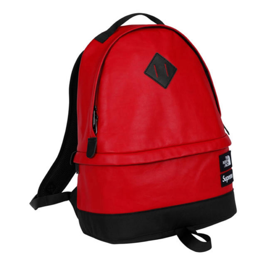 Supreme(シュプリーム)のSupreme North Face Leather Back Pack RED メンズのバッグ(バッグパック/リュック)の商品写真