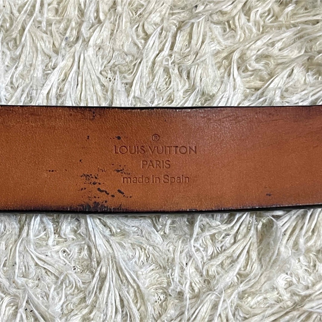 LOUIS VUITTON - 美品 ルイヴィトン ベルト LVバックル レザー サン