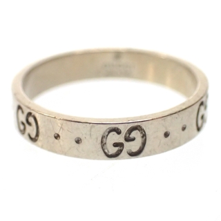 グッチ(Gucci)のグッチ 指輪 アイコンリング 750WG ホワイトゴールド【AFI17】(リング(指輪))