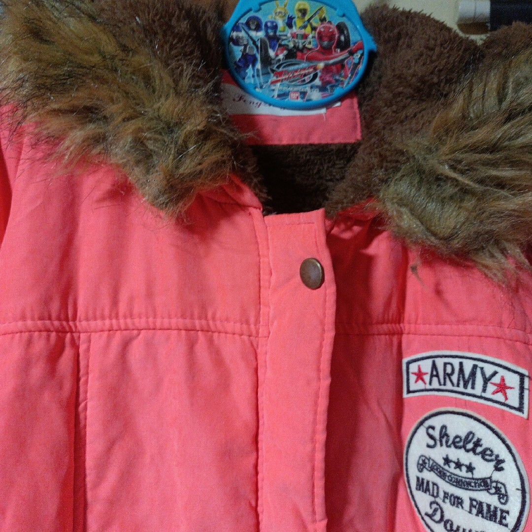 ピンク色   裏フリースコート レディースのジャケット/アウター(ロングコート)の商品写真
