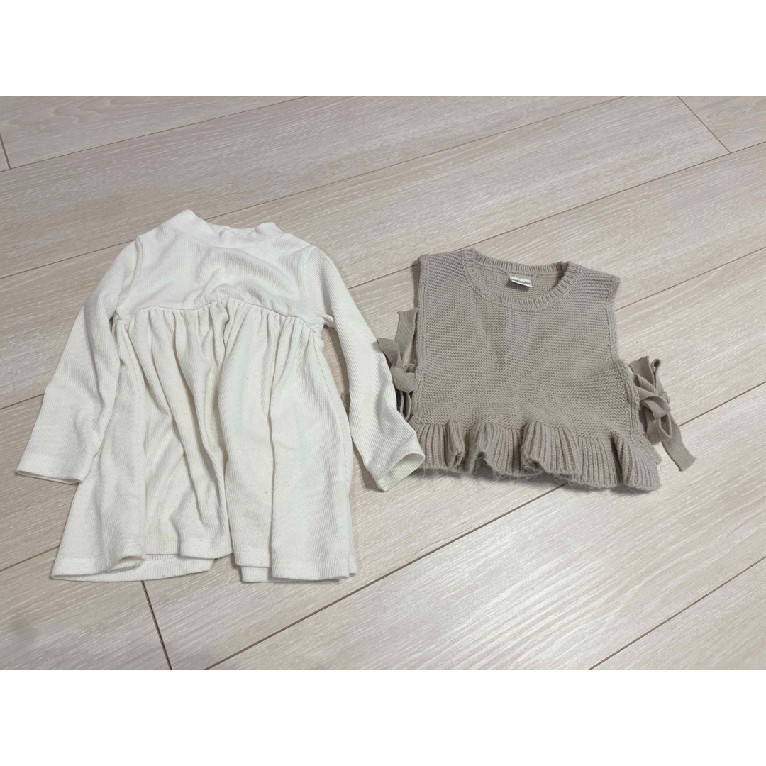 しまむら(シマムラ)のトレーナー　トップス　90 キッズ/ベビー/マタニティのキッズ服女の子用(90cm~)(Tシャツ/カットソー)の商品写真