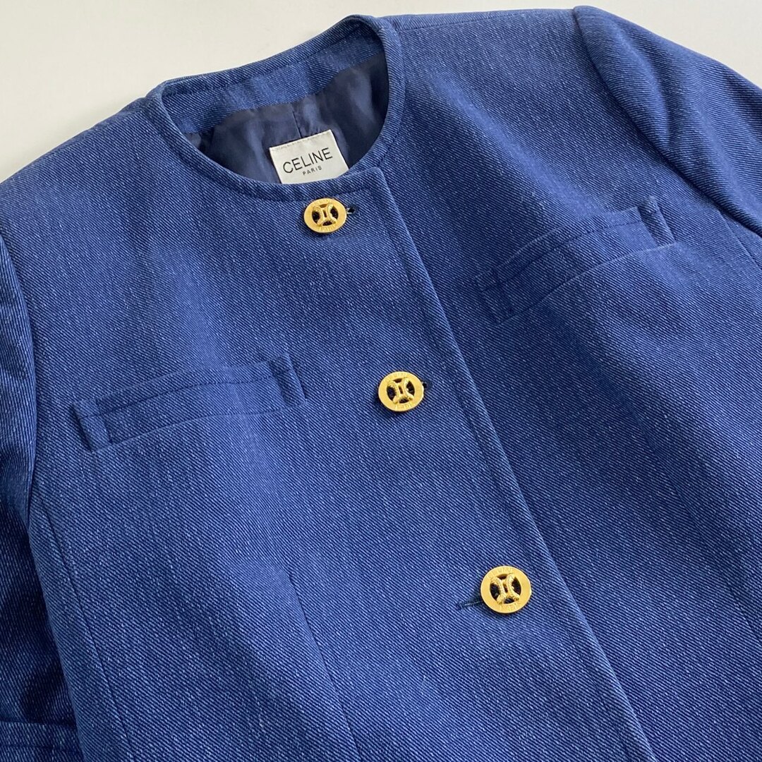 68L2 フランス製 CELINE セリーヌ デニムセットアップ 40