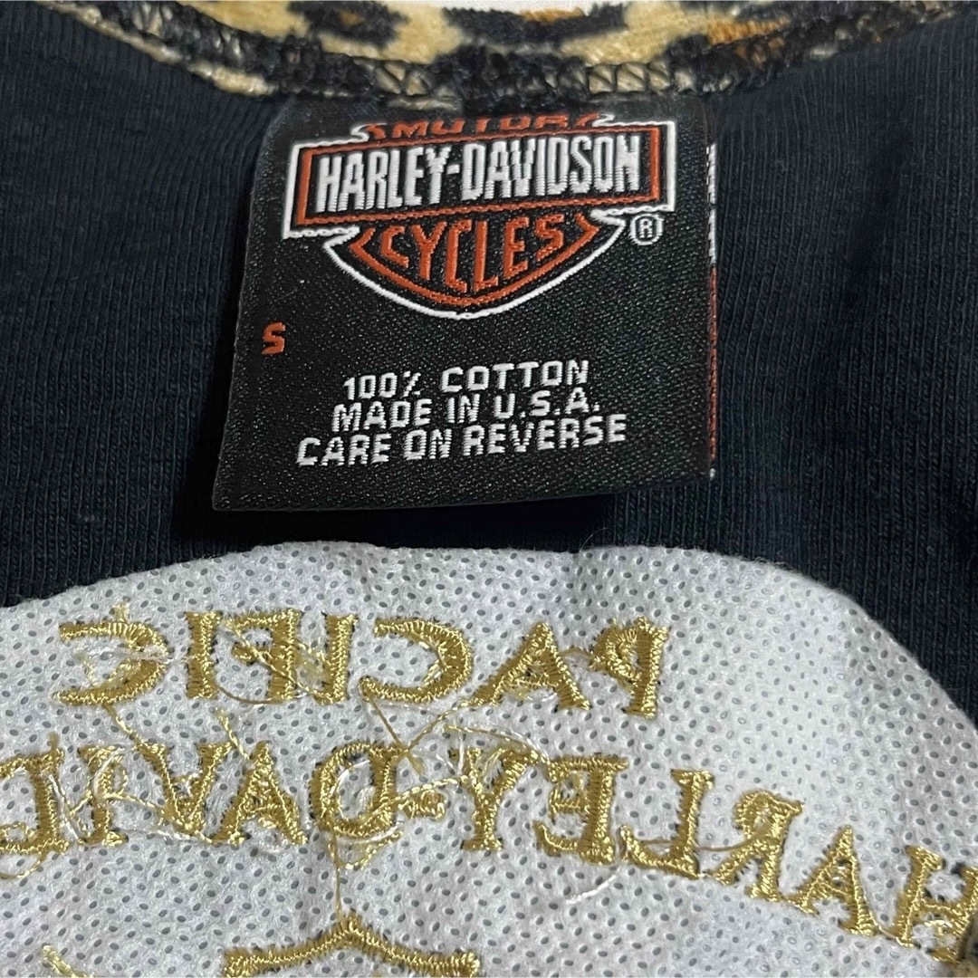 Harley Davidson(ハーレーダビッドソン)のHarley-Davidson ハーレーダビッドソン Tシャツ ヒョウ柄 ハワイ レディースのトップス(Tシャツ(半袖/袖なし))の商品写真