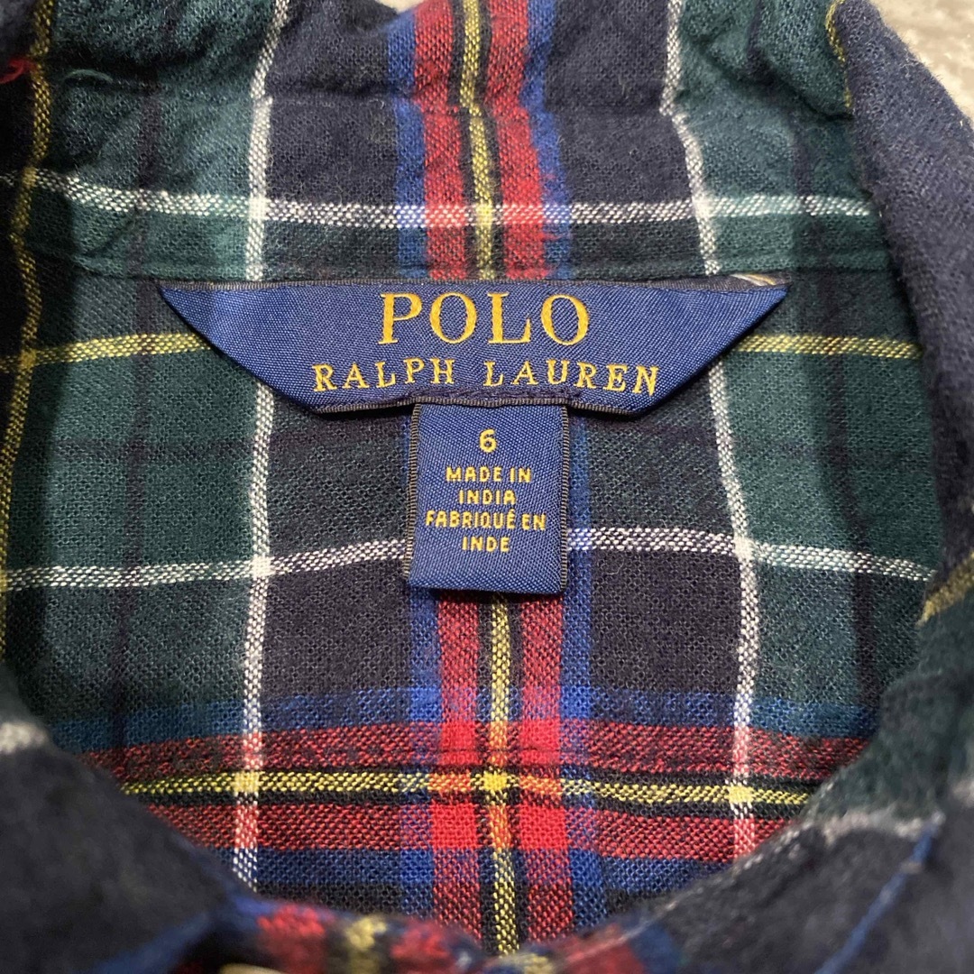 POLO RALPH LAUREN(ポロラルフローレン)のused美品　ラルフローレン　6歳　120 130 女の子フリル キッズ/ベビー/マタニティのキッズ服女の子用(90cm~)(ブラウス)の商品写真