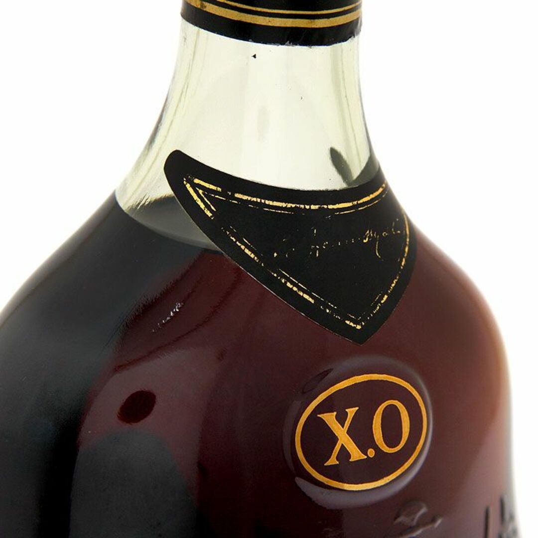 ヘネシー(ヘネシー)の古酒 ブランデー コニャック Hennessy ヘネシー X.O グリーンボトル 金キャップ 箱付 750ml 40% 家のみ たく飲み ロック アルコール 中古 洋酒 食品/飲料/酒の酒(ブランデー)の商品写真