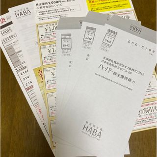 ハーバー(HABA)のHABA株主優待券　2024年12月31日まで(ショッピング)