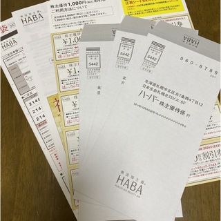 ハーバー(HABA)のHABA株主優待券　2024年12月31日まで(ショッピング)