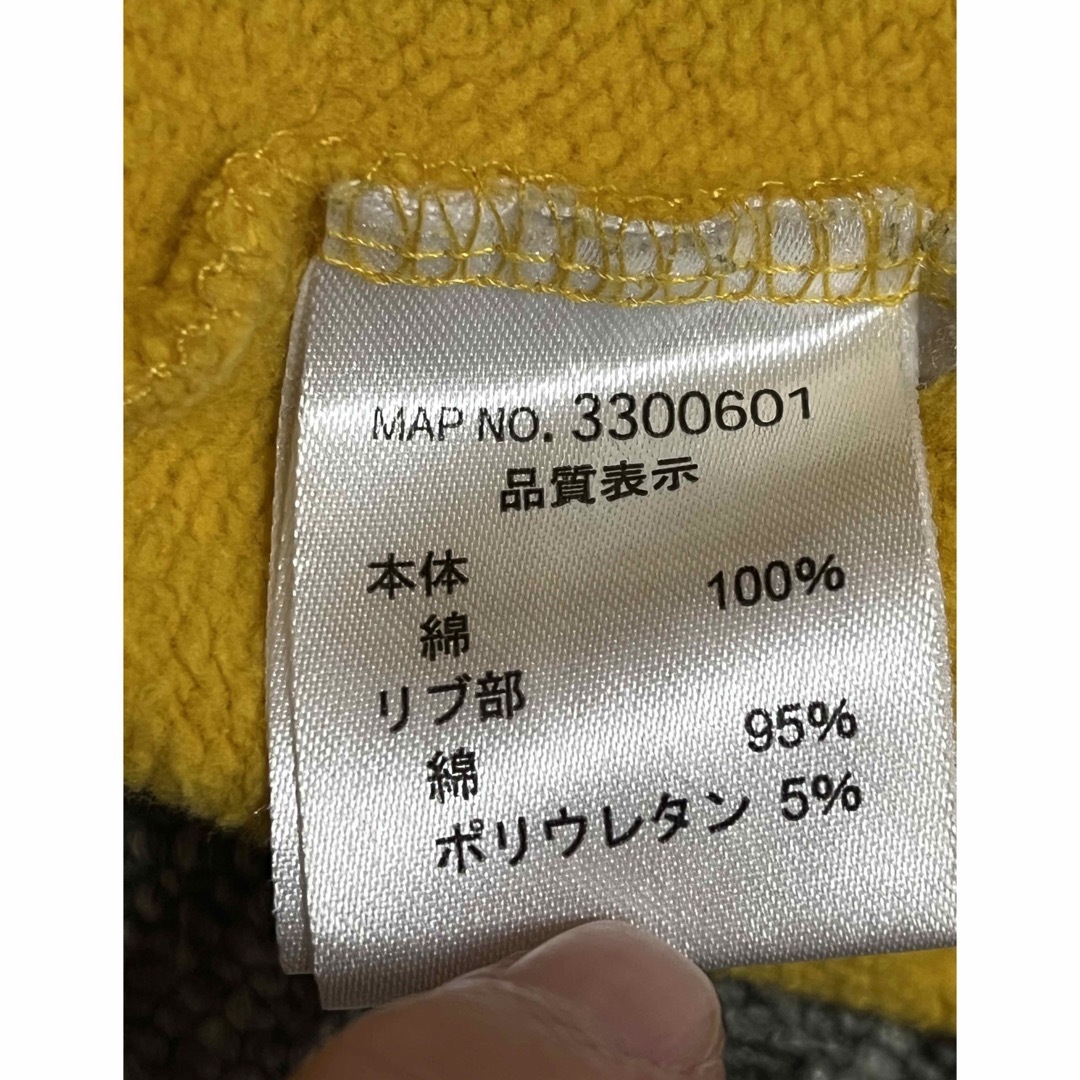 ニッセン(ニッセン)のトレーナー 100 ①イエロー キッズ/ベビー/マタニティのキッズ服男の子用(90cm~)(Tシャツ/カットソー)の商品写真