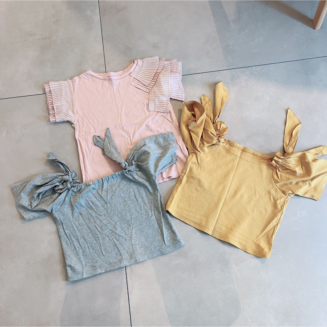 ZARA KIDS(ザラキッズ)のリトルパリンカ　トップス3着　子供服 キッズ/ベビー/マタニティのキッズ服女の子用(90cm~)(Tシャツ/カットソー)の商品写真