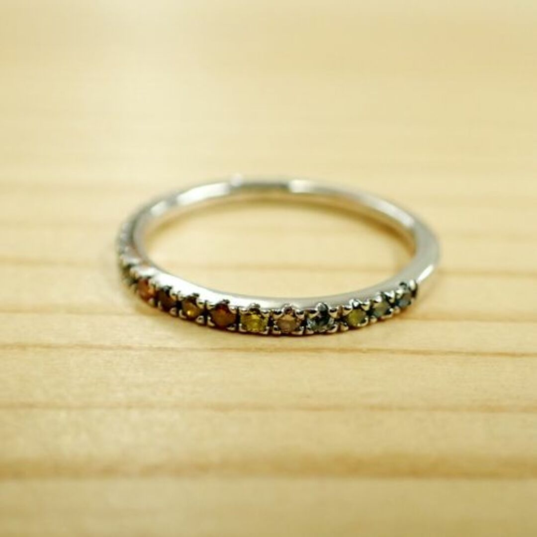 Pt900　マルチカラーストーン0.30ct　リング レディースのアクセサリー(リング(指輪))の商品写真