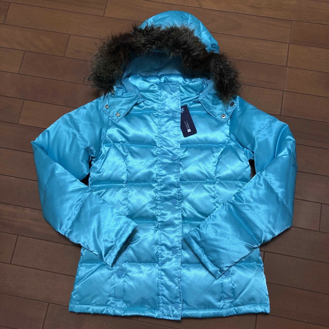 GAP Kids(ギャップキッズ)の新品　タグ付き　GAP ダウン　フード　ファー　160 キッズ/ベビー/マタニティのキッズ服女の子用(90cm~)(ジャケット/上着)の商品写真