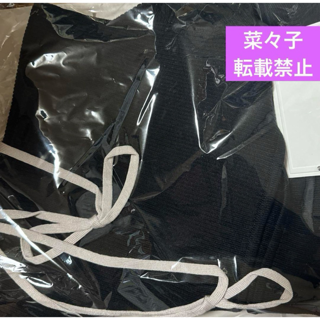 andmary Ribbon silk knit tops black andmary Ribbon silk knit tops black