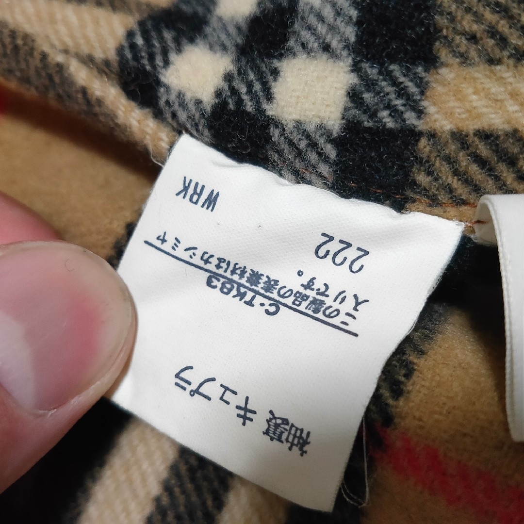 BURBERRY(バーバリー)の極美品 BURBERRY カシミヤステンカラーコート ノバチェック 116cm レディースのジャケット/アウター(ロングコート)の商品写真