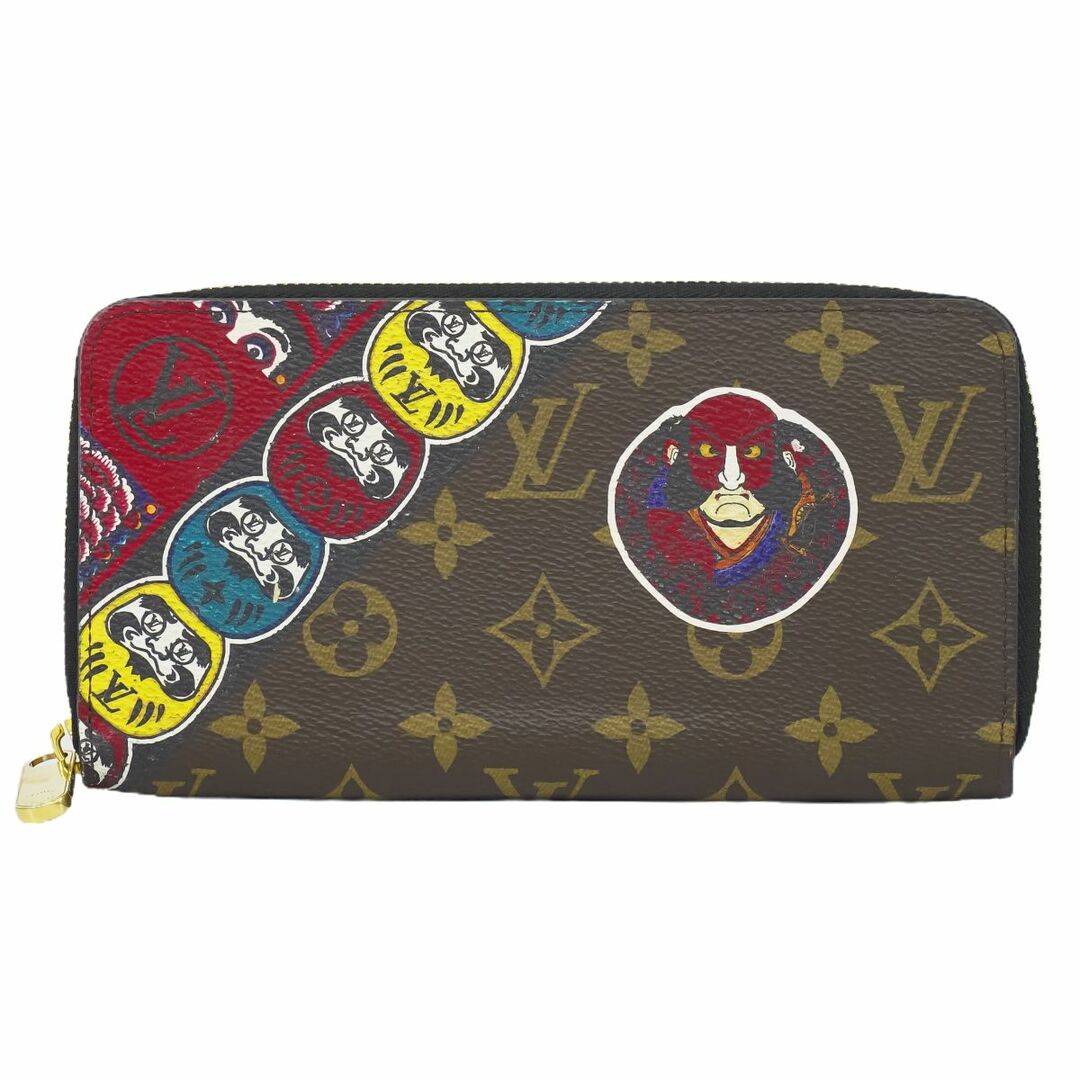 LOUIS VUITTON(ルイヴィトン)の本物 ルイヴィトン LOUIS VUITTON LV ジッピーウォレット モノグラム 達磨 歌舞伎 山本寛斎コラボ 長財布 ブラウン M67249 ビトン 財布 ウォレット 中古 レディースのファッション小物(財布)の商品写真