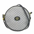 本物 グッチ GUCCI マイクロGG ショルダーバッグ ポシェット グレー ネ