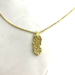 サンローラン(Saint Laurent)のイヴ・サンローラン YVES SAINT LAURENT ヴィンテージ YSL ロゴ  アクセサリー チェーン ネックレス GP ゴールド(ネックレス)