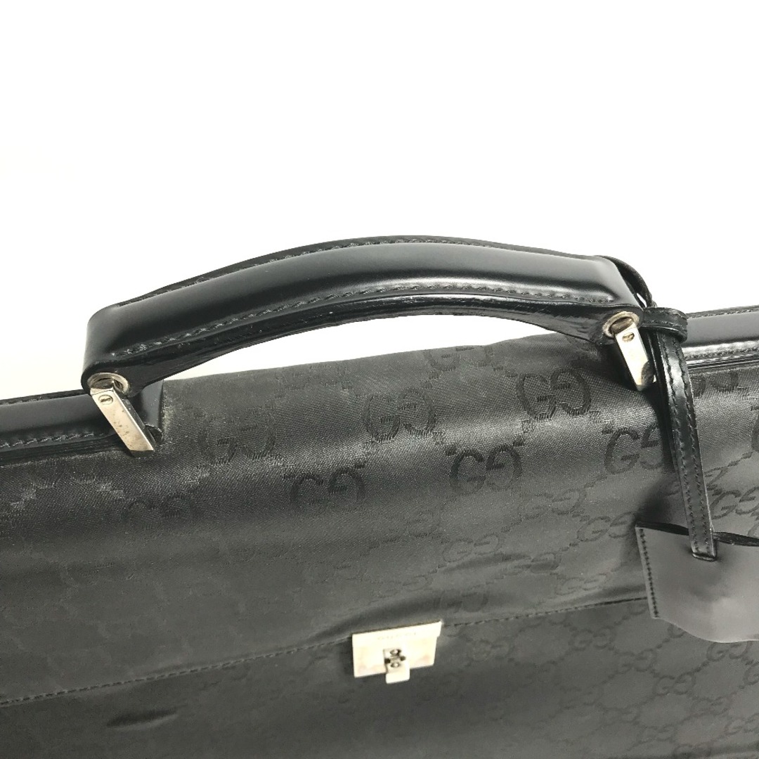 Gucci(グッチ)のグッチ GUCCI GG 002214 カバン ハンドバッグ ビジネスバッグ ナイロン/レザー ブラック メンズのバッグ(ビジネスバッグ)の商品写真
