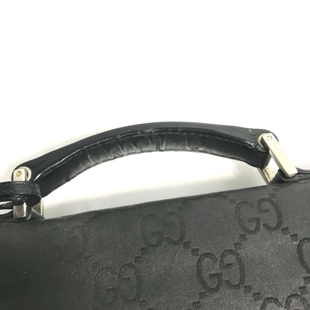 Gucci(グッチ)のグッチ GUCCI GG 002214 カバン ハンドバッグ ビジネスバッグ ナイロン/レザー ブラック メンズのバッグ(ビジネスバッグ)の商品写真