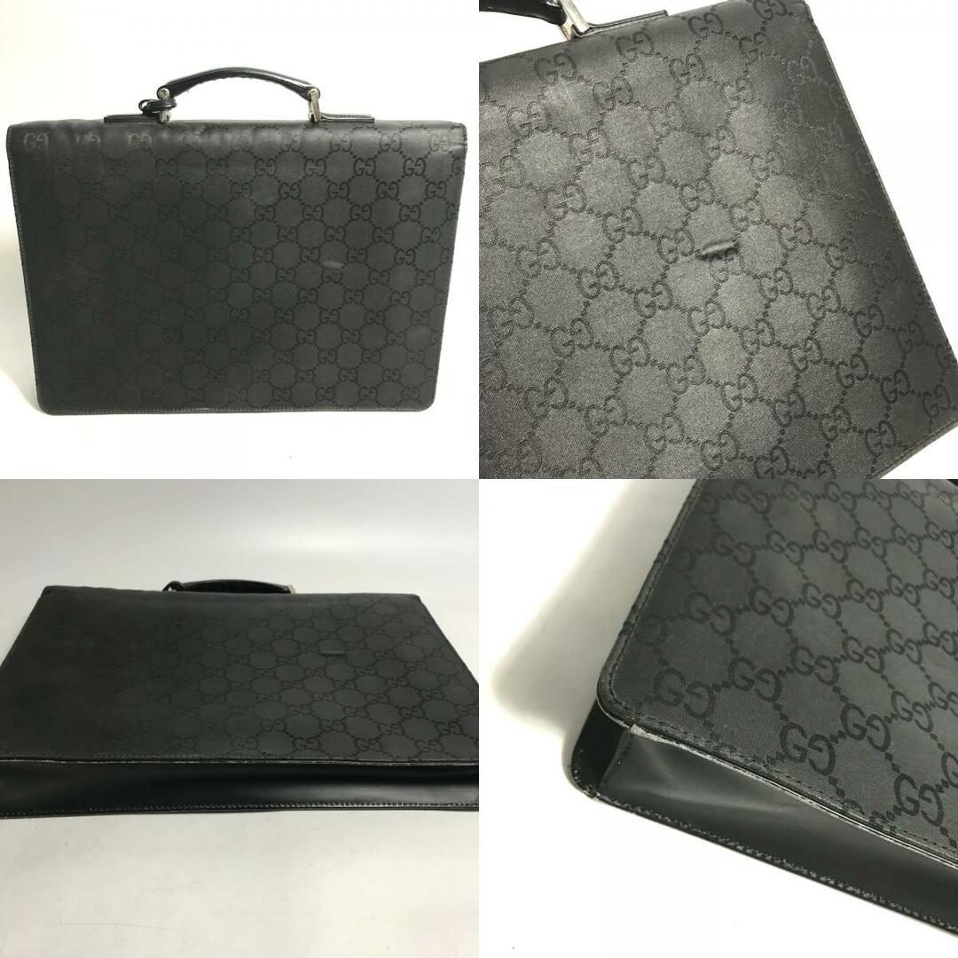 Gucci(グッチ)のグッチ GUCCI GG 002214 カバン ハンドバッグ ビジネスバッグ ナイロン/レザー ブラック メンズのバッグ(ビジネスバッグ)の商品写真