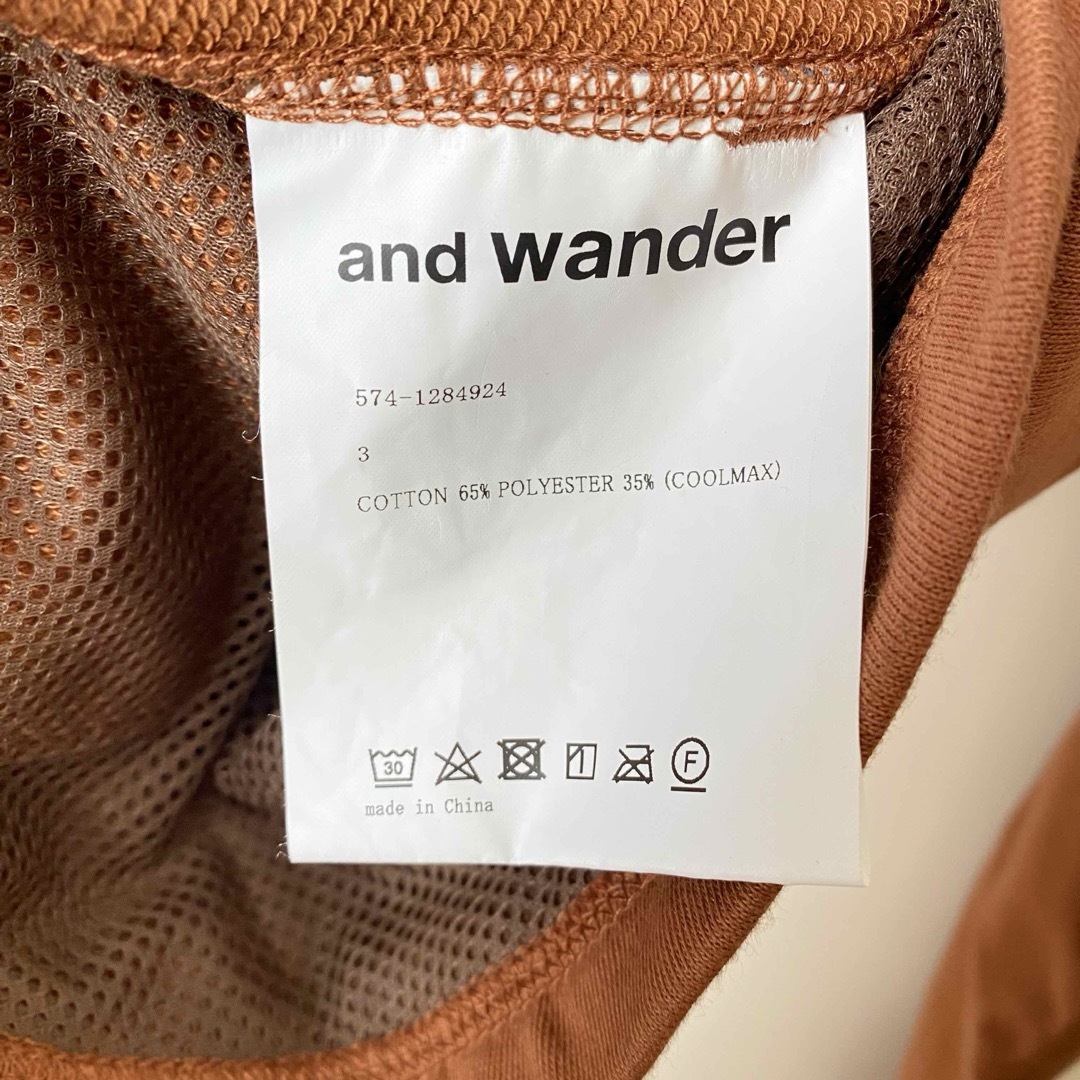 and wander(アンドワンダー)の【and wander】アンドワンダー クールマックス スウェット フーディー メンズのトップス(パーカー)の商品写真