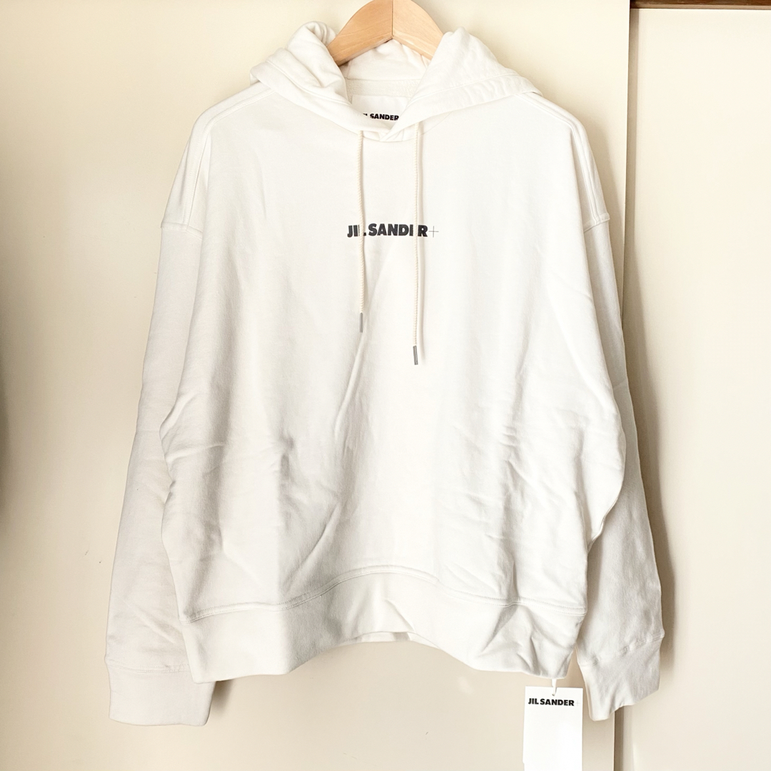 【JIL SANDER+】ジルサンダー プラス ロゴ フーディ (新品)トップス