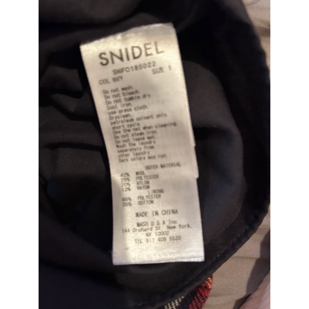 SNIDEL(スナイデル)のsnidel ウールチェックデザインミニワンピース スナイデル ワンピース レディースのワンピース(ミニワンピース)の商品写真