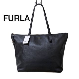 フルラ(Furla)の『新品』FURLA フルラ NET TOTE Lサイズ A4 収納 レザー 黒(トートバッグ)