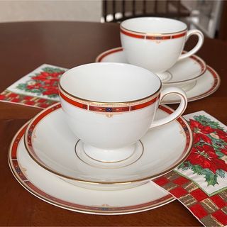 ウェッジウッド(WEDGWOOD)の【黒壺美品】ウェッジウッド★コロラド★トリオ　ペア(食器)