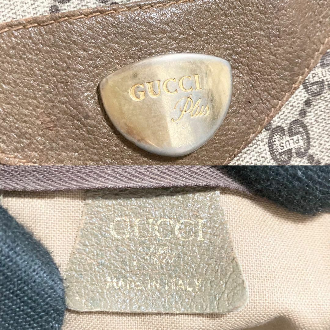 Gucci - グッチ トートバッグ プラス GG シェリーライン PVC 大容量