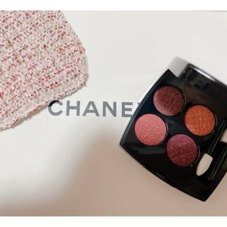 シャネル(CHANEL)のCHANEL レキャトルオンブル　ツイード　02 tweed pourpre(アイシャドウ)