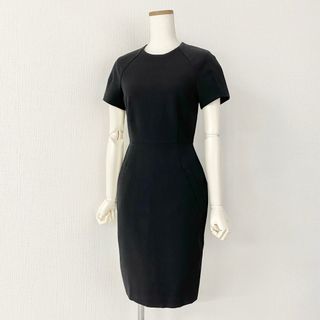 アクネ(ACNE)の6L2《美品》Acne アクネ ストレッチワンピース SS ブラック リトアニア製 ドレス dress 伸縮性◎ 半袖(ひざ丈ワンピース)