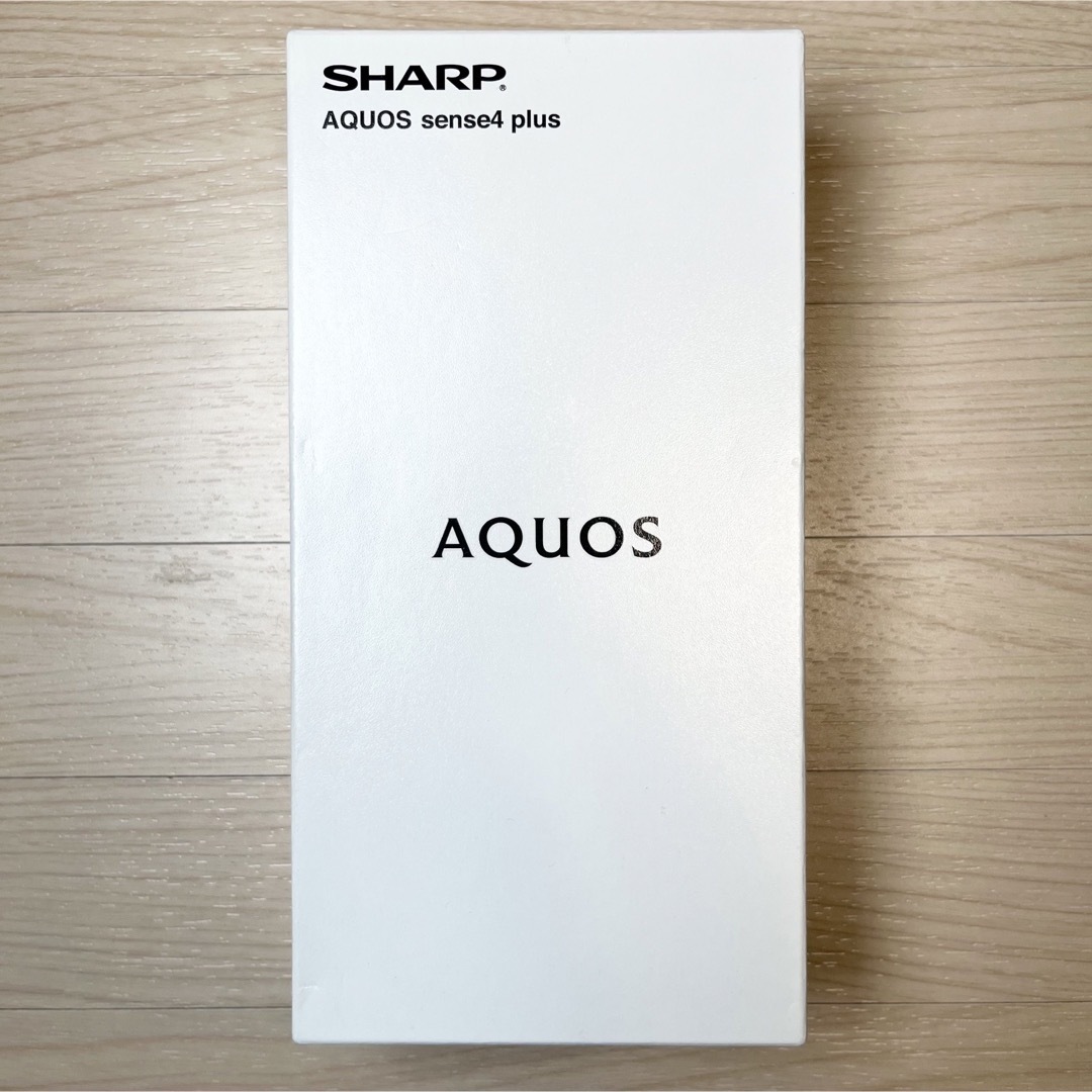 SHARP(シャープ)の【新品】AQUOS sense4 plus ホワイト SH-M16 SIMフリー スマホ/家電/カメラのスマートフォン/携帯電話(スマートフォン本体)の商品写真