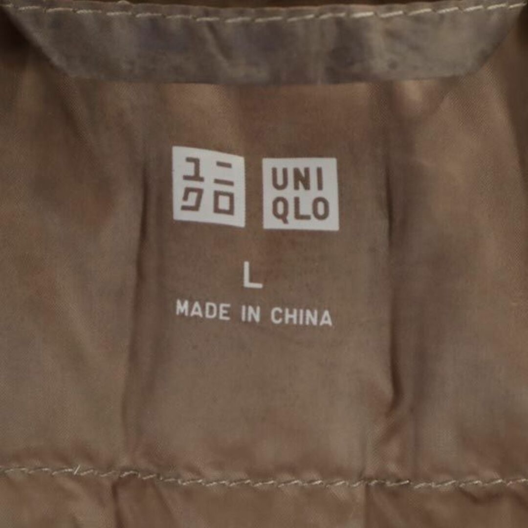 UNIQLO(ユニクロ)のユニクロ ダウンベスト L ブラウン系 UNIQLO レディース 古着 【231202】 レディースのジャケット/アウター(ダウンベスト)の商品写真