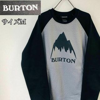 バートン(BURTON)の【大人気】バートン スウェット サイズM　 グレー ビックロゴ(スウェット)