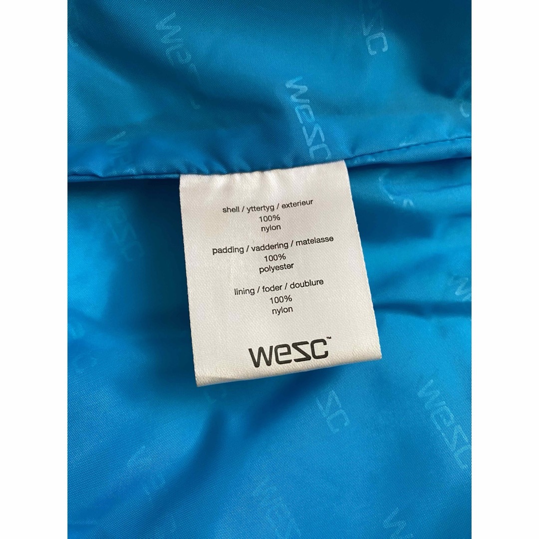 WeSC(ウィーエスシー)のWESCファ-付き茶色ベストSサイズ 防寒 綿 レディースのトップス(ベスト/ジレ)の商品写真