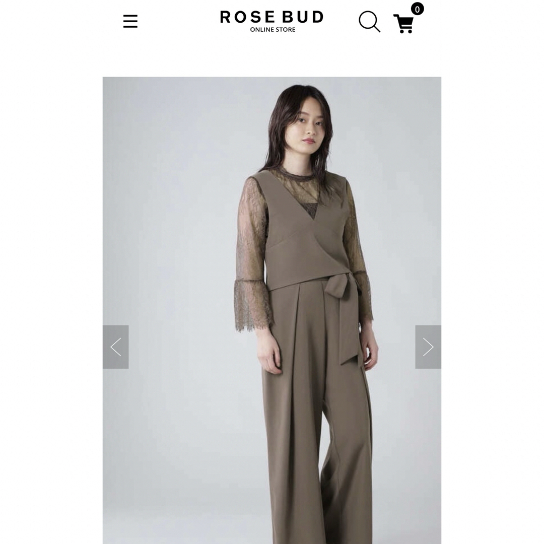 ROSE BUD(ローズバッド)の【値下げ】ROSE BUT オケージョン パンツドレス セットアップ レディースのレディース その他(セット/コーデ)の商品写真