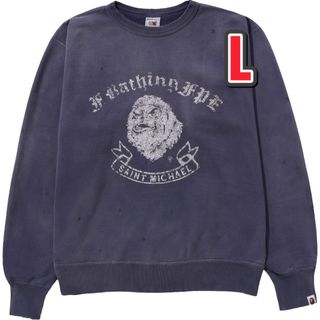 アベイシングエイプ(A BATHING APE)の即日配送！！A BATHING APE セントマイケル コラボ スウェット(スウェット)