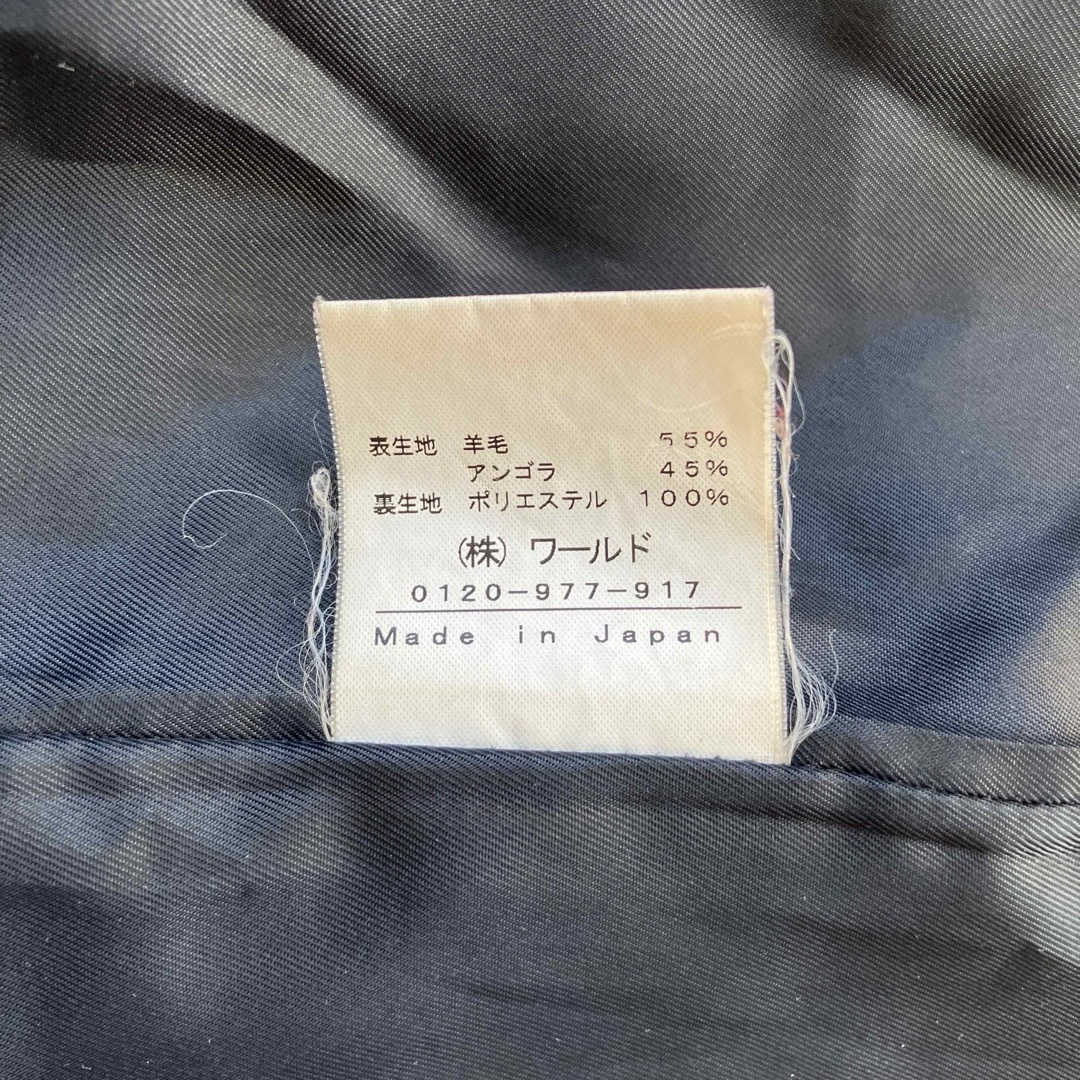INDIVI(インディヴィ)のINDIVI  ウールトレンチコート アンゴラ混 ベルト付 ブラック 36 レディースのジャケット/アウター(トレンチコート)の商品写真