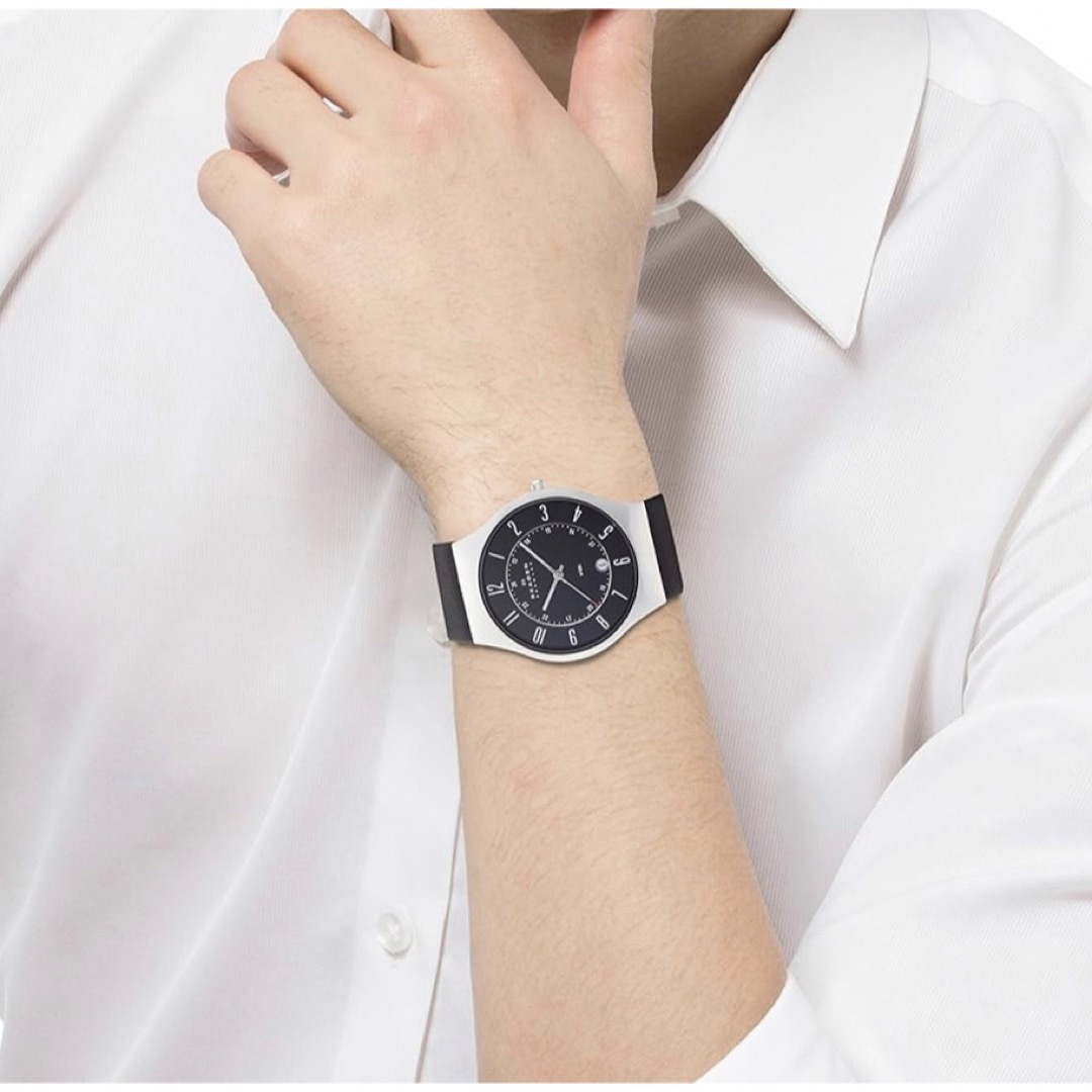 SKAGEN(スカーゲン)の【未使用】SKAGEN Grenen ブラック スタイリッシュウォッチ メンズの時計(腕時計(アナログ))の商品写真