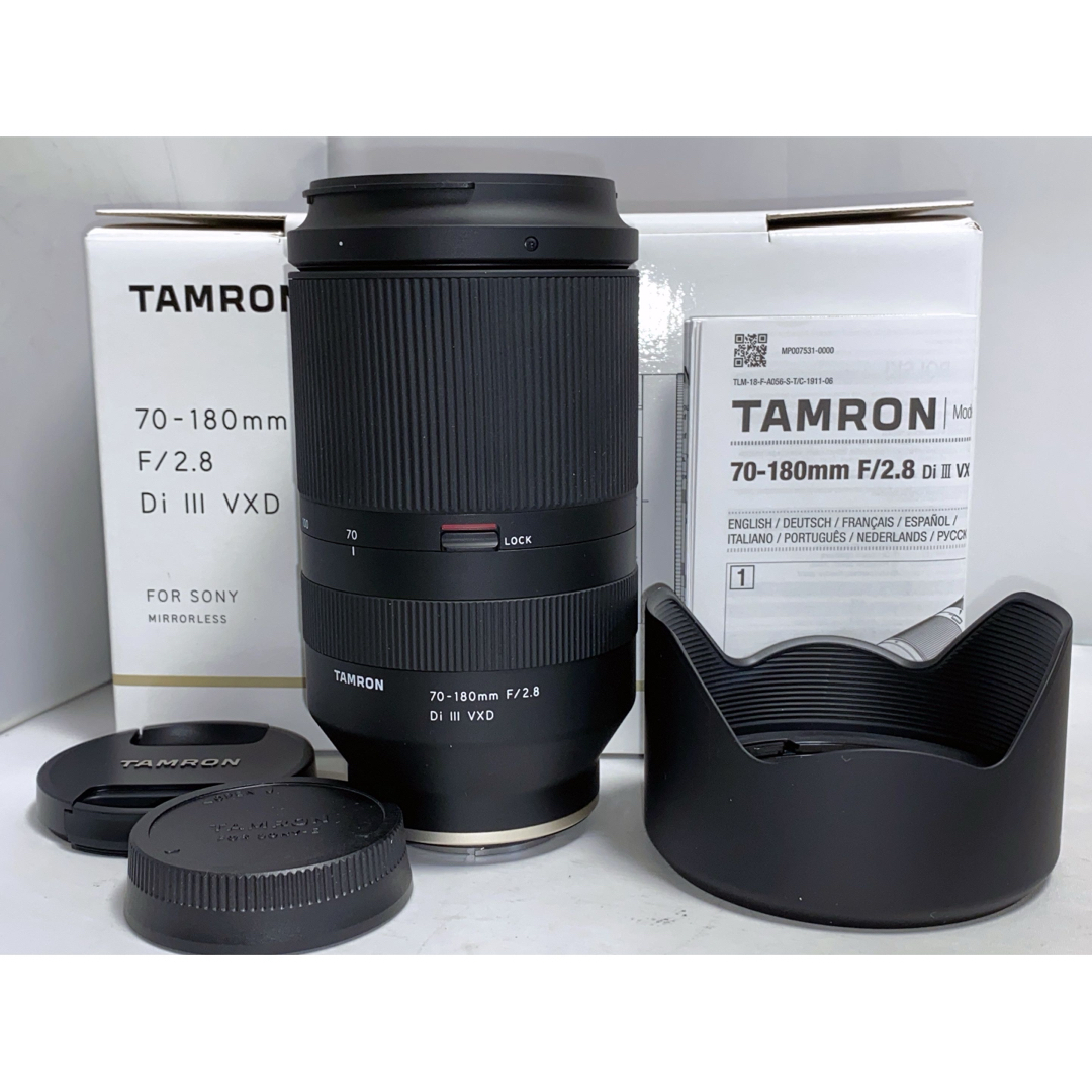 TAMRON(タムロン)の【新品級】TAMRON 70-180mm F2.8 Di Ⅲ VXD ソニーE スマホ/家電/カメラのカメラ(レンズ(ズーム))の商品写真