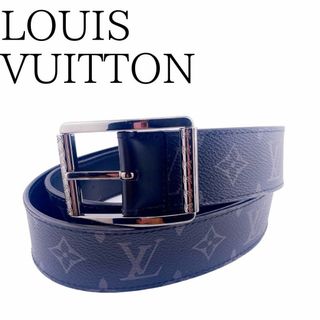 ルイヴィトン(LOUIS VUITTON)のルイヴィトン サンチュール リヴェルソ ベルト 黒 メンズ ブランドベルト(ベルト)