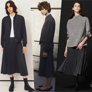 セオリー(theory)のTheory 22AW 完売 アコーディオンプリーツスカート 新品(ロングスカート)