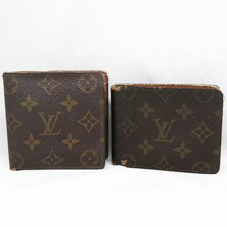 ルイヴィトン(LOUIS VUITTON)の訳あり VUITTON ルイ ヴィトン モノグラム 2つ折り 財布 計2点(折り財布)