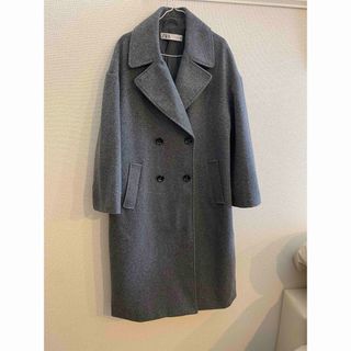 ザラ(ZARA)のZARA  ザラ　オーバーサイズコート　グレー(ロングコート)