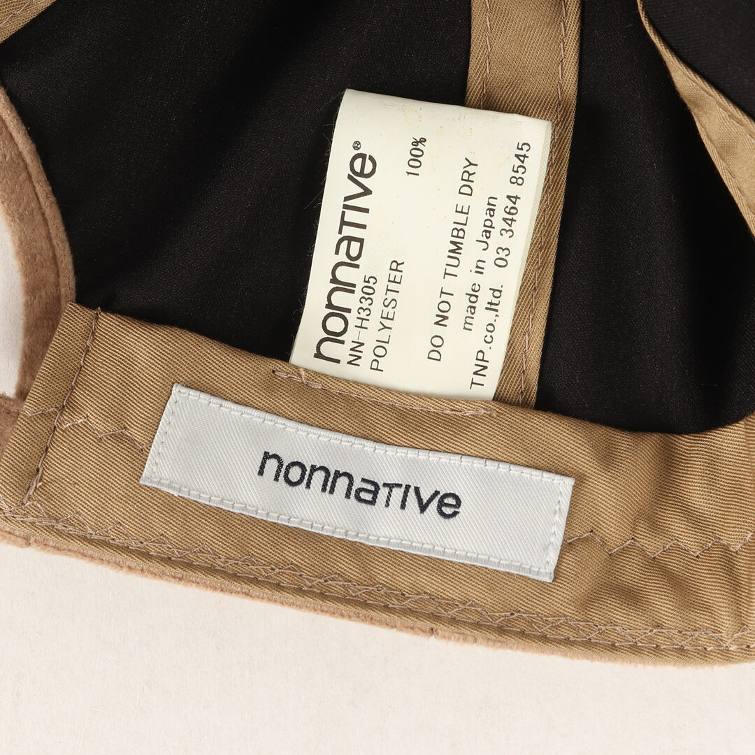 nonnative(ノンネイティブ)の美品 NONNATIVE ノンネイティブ キャップ 18SS ウルトラスウェード 6パネル キャップ DWELLER 6P CAP POLY SUEDE NN-H3305 ベージュ ONE SIZE 帽子 【メンズ】【中古】 メンズの帽子(キャップ)の商品写真