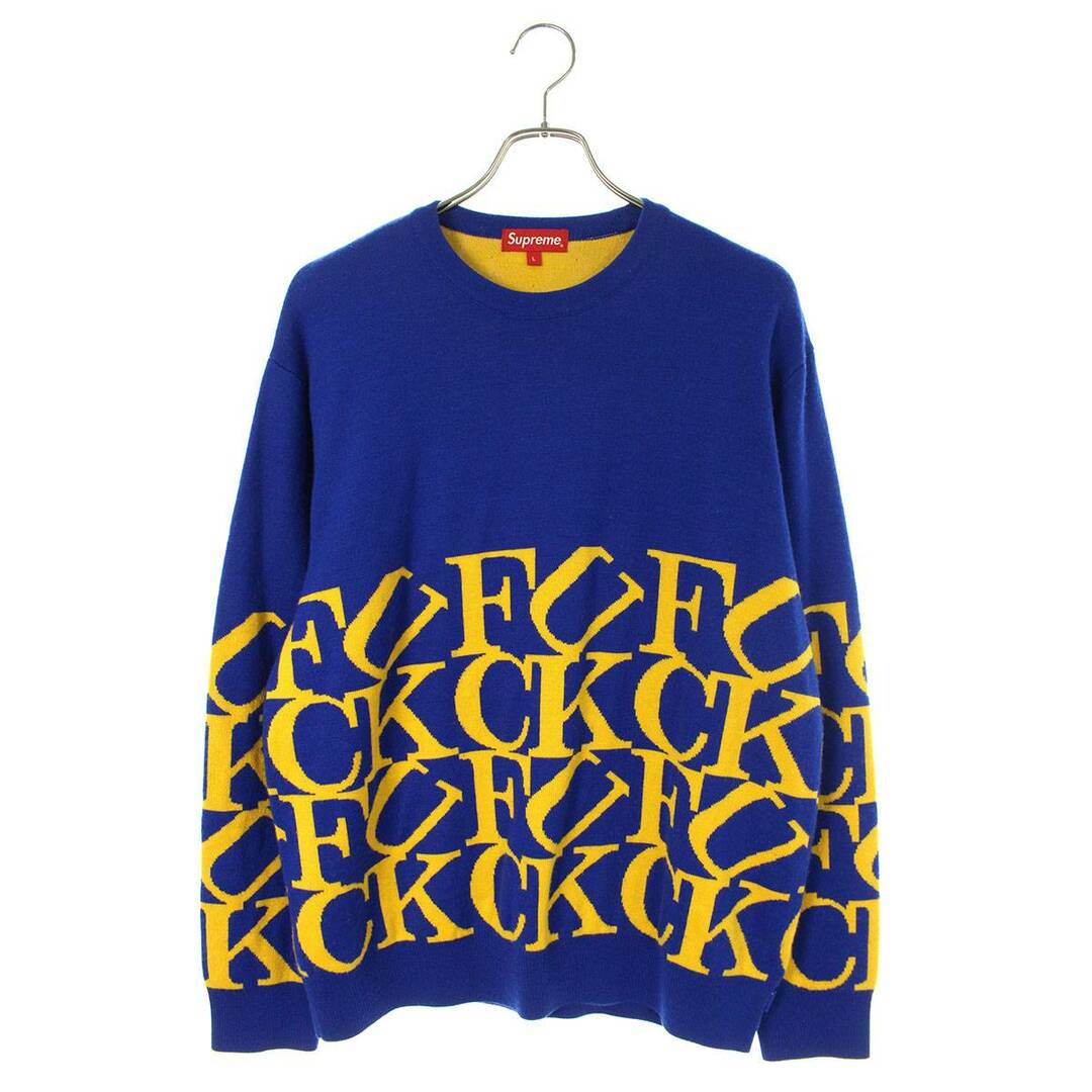 Supreme Fuck Sweater ブラック ホワイト シュプリーム 総柄