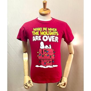 スヌーピー(SNOOPY)のSnoopy  クリスマス T - シャツ　Size S(Tシャツ/カットソー(半袖/袖なし))