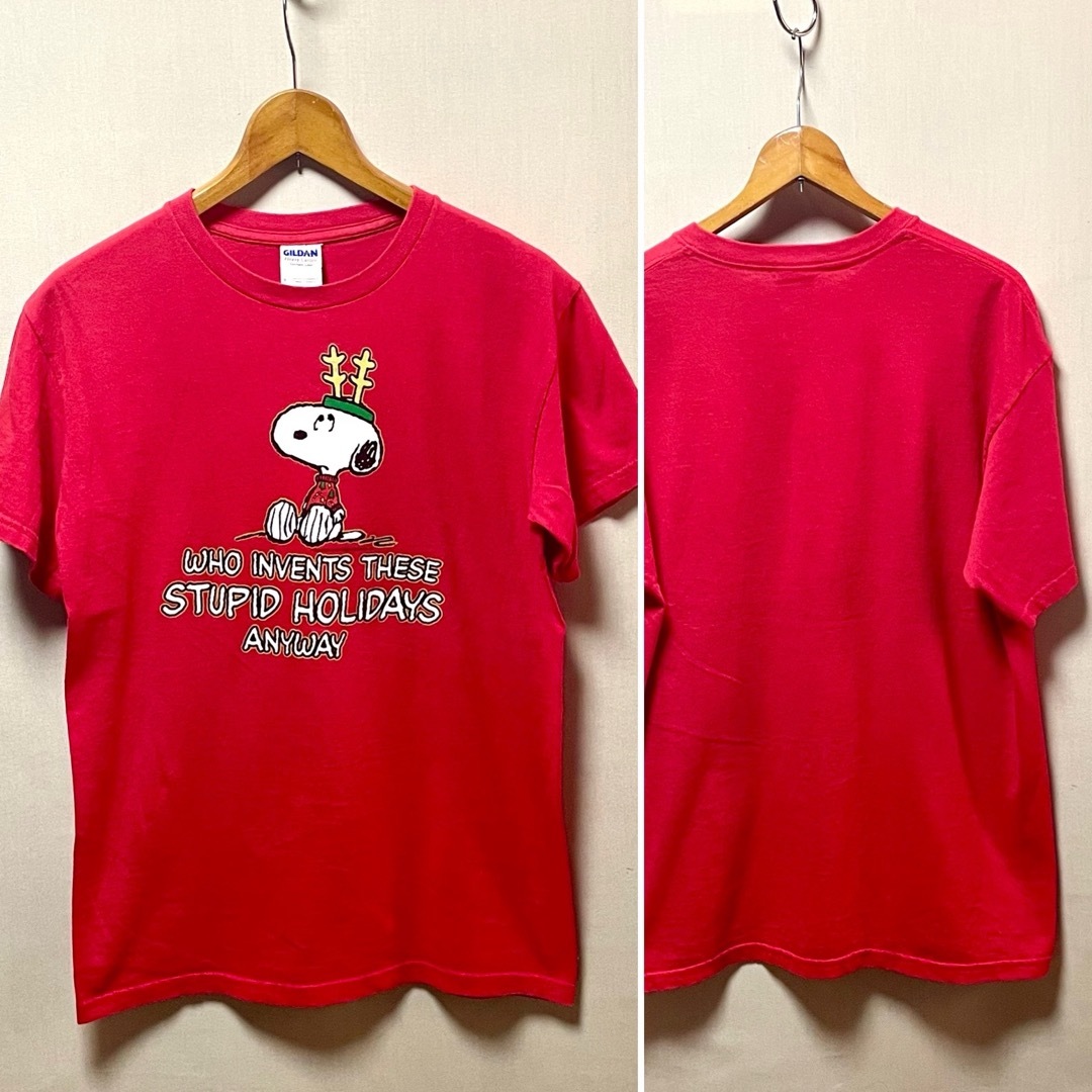 SNOOPY(スヌーピー)のSnoopy   クリスマス T - シャツ　Size  S メンズのトップス(Tシャツ/カットソー(半袖/袖なし))の商品写真