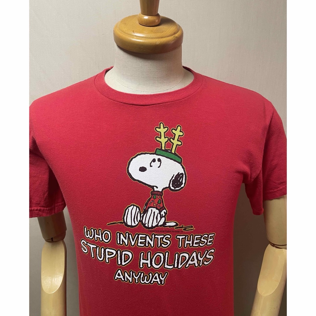 SNOOPY(スヌーピー)のSnoopy   クリスマス T - シャツ　Size  S メンズのトップス(Tシャツ/カットソー(半袖/袖なし))の商品写真